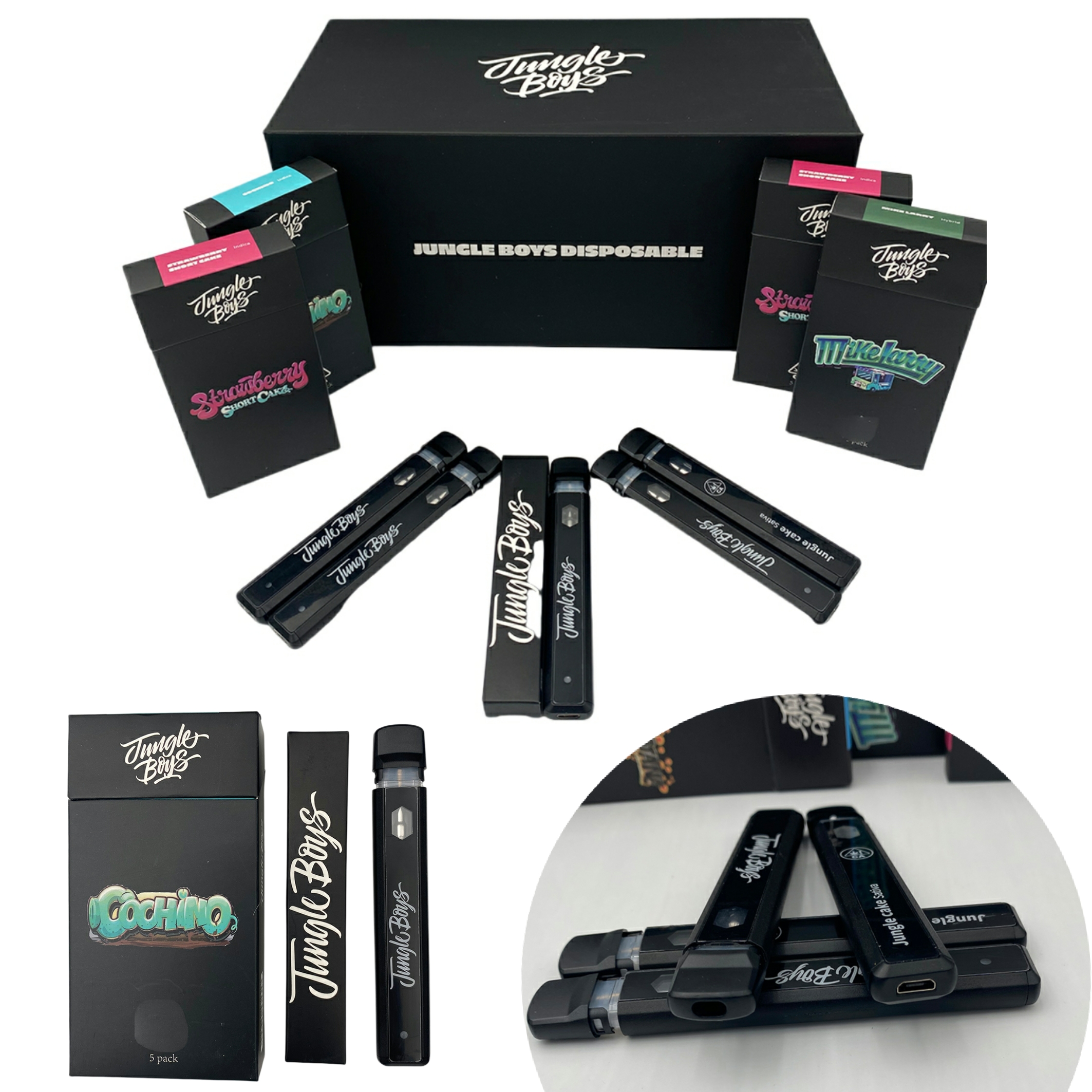 Jungle Boys Disposable Vape Pens 1.0Ml Ceramic Coil Pod empty 280Mah Rechargeable Battery With Packaging Box
Jungle Boys Disposable Vape Pens 1.0Ml Ceramic Coil Pod empty 280Mah Rechargeable Battery With Packaging Box