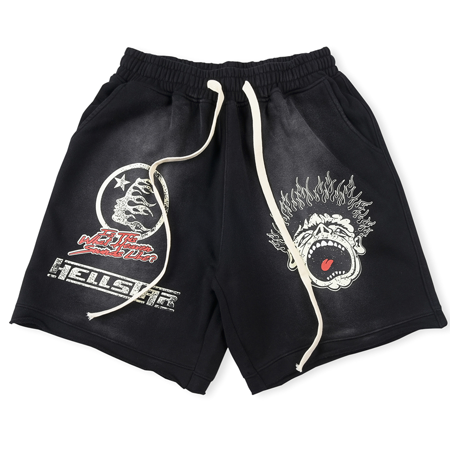 Shorts Jogger Wash Black For Men Women Printed Drawstring Short pants Clothing 23 Summer
Shorts Jogger Wash Black For Men Women Printed Drawstring Short pants Clothing 23 Summer