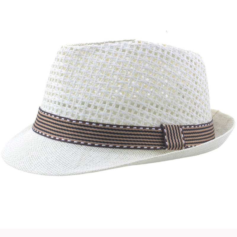 Wide Brim Hats Bucket HT3136 Fashion Parentchild Summer Fedoras Breathable Straw Men Women Beach Cap Kids Trilby Fedora Jazz 230330
