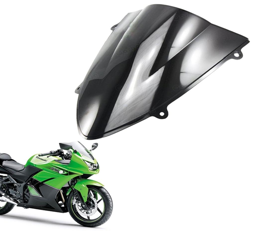 Double Bubble Windscreen Windshield ABS for Kawasaki Ninja 250R EX250 2008 2009 2010 2011 2012