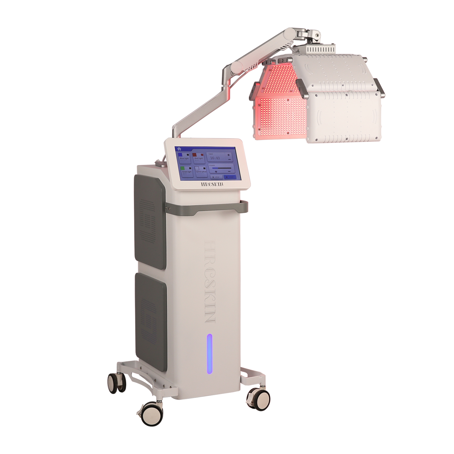 professional 660nm pdt led face light therapy machine vertical