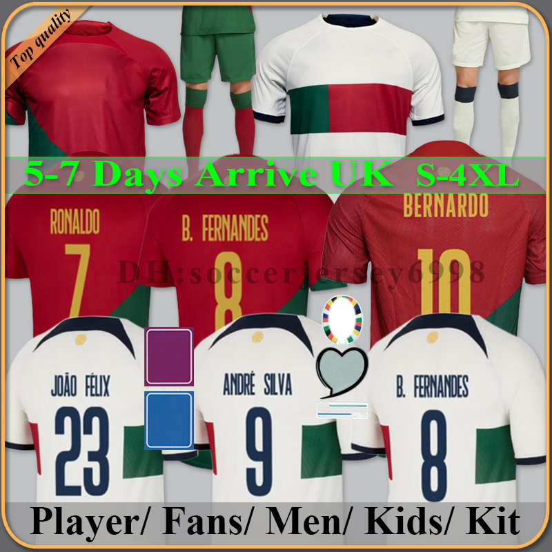 2022 Portuguese soccer jersey Bruno FERNANDES DIOGO J. DANILO Portuguesa J. OTAVIO RONALDO Joao Felix Football shirt BERNARDO Portugieser Men Kids Kit uniform sets, 2022 away players
2022 Portuguese soccer jersey Bruno FERNANDES DIOGO J. DANILO Portuguesa J. OTAVIO RONALDO Joao Felix Football shirt BERNARDO Portugieser Men Kids Kit uniform sets, 2022 away players