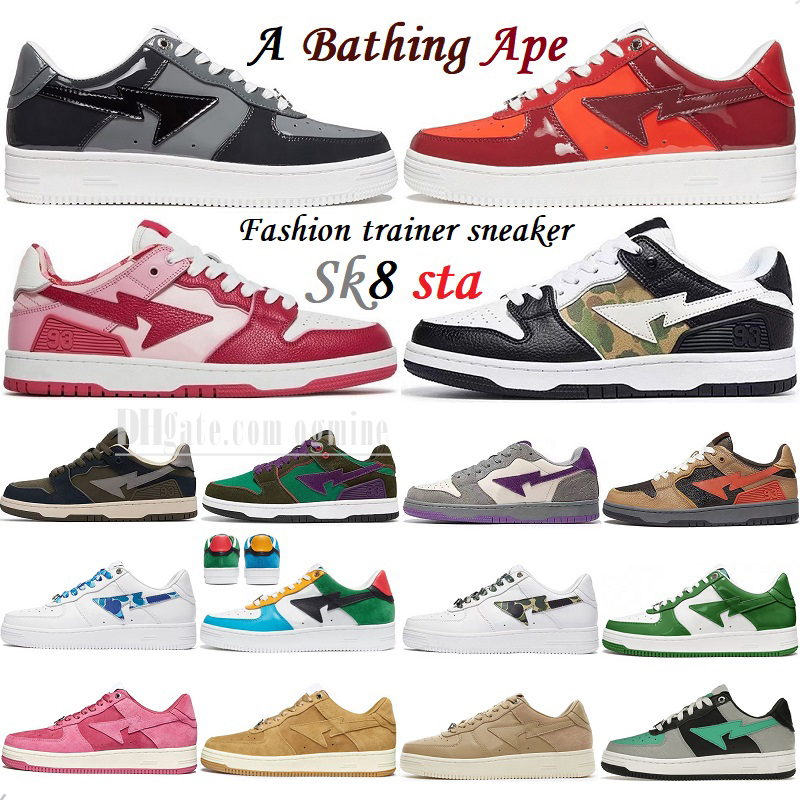 casual shoes bapestas running shoes sneakers trainers fashion designer pink patent leather combo sk8 sta for mens womens pastel pack abc camo a big bathing ape Hot, 13
casual shoes bapestas running shoes sneakers trainers fashion designer pink patent leather combo sk8 sta for mens womens pastel pack abc camo a big bathing ape Hot, 13