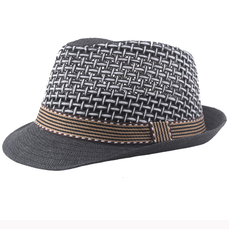 Wide Brim Hats Bucket HT3136 Fashion Parentchild Summer Fedoras Breathable Straw Men Women Beach Cap Kids Trilby Fedora Jazz 230330