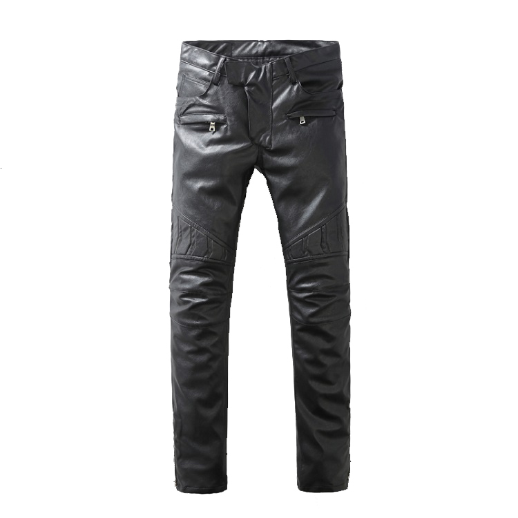 Men's Jeans Leather Trousers Men Motorcycle Black Mens Pants Fashion PU Riding Waterproof Motor Biker Male Street Plus Size 230330