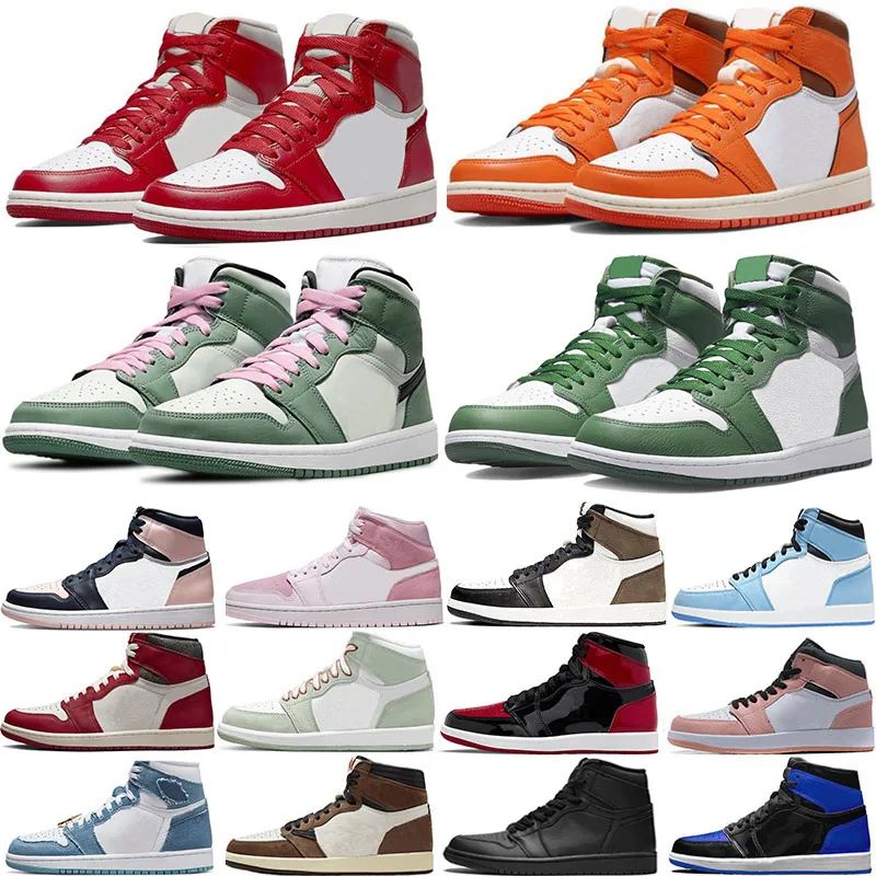 New 1 1s OG High Basketball Shoes Pine Green Black Court Purple Royal Bred Toe Obsidian UNC Dark Mocha University Blue Smoke Grey Rust Pink mens Sneakers trainers 46, 10
New 1 1s OG High Basketball Shoes Pine Green Black Court Purple Royal Bred Toe Obsidian UNC Dark Mocha University Blue Smoke Grey Rust Pink mens Sneakers trainers 46, 10