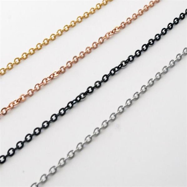 DIY Rolo Woman Chains Necklace 2mm Stainless Steel Jewelry Chain No Fade Choker For Women GC1999