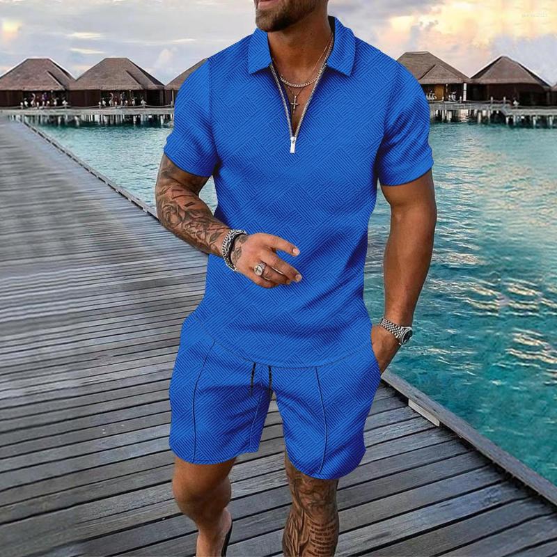 Men' Tracksuits Casual Men' Polo Shirt Fashionable Sports Suit Solid Color Summer V-neck Zipper Short Sleeve Shorts Tw, Mmm-6
Men' Tracksuits Casual Men' Polo Shirt Fashionable Sports Suit Solid Color Summer V-neck Zipper Short Sleeve Shorts Tw, Mmm-6