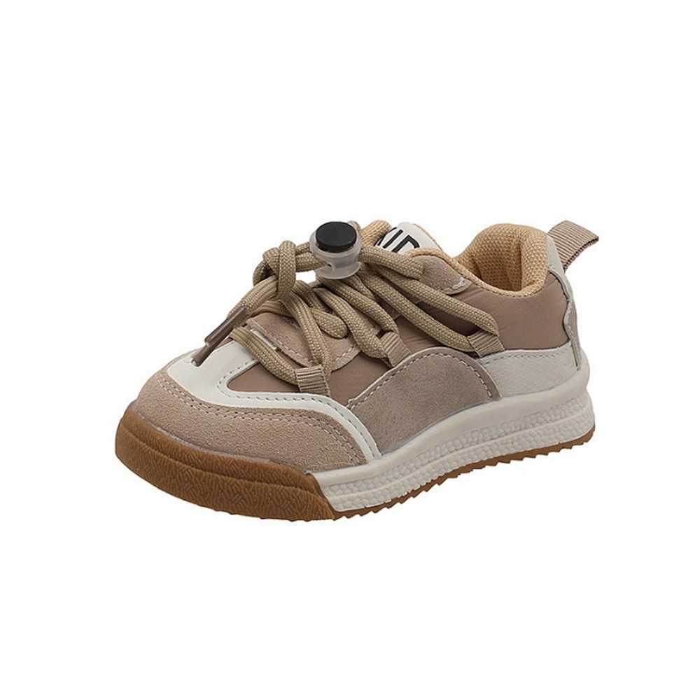 Athletic Outdoor Boys Sports Shoes For Kids Sneakers Spring Autumn Girls Lightweight Breathable Casual Shoes PU Leather Child Non-slip Footwear W0329