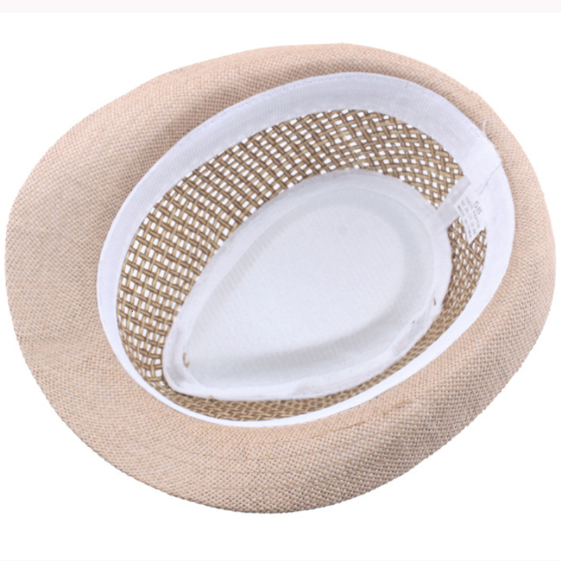 Wide Brim Hats Bucket HT3136 Fashion Parentchild Summer Fedoras Breathable Straw Men Women Beach Cap Kids Trilby Fedora Jazz 230330