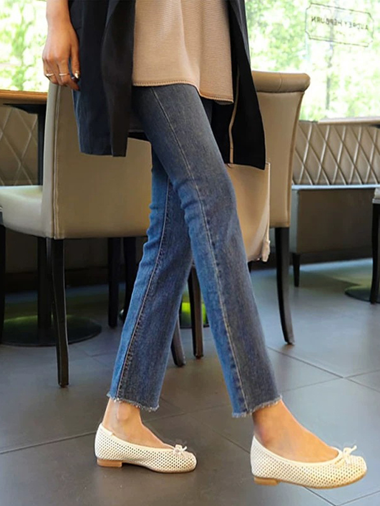 Women's Jeans Jean Streetwear Boyfriend Straight Skinny Ankle Length Female Denim Pants Stretch Trousers Korean Fashion y2k 230330
