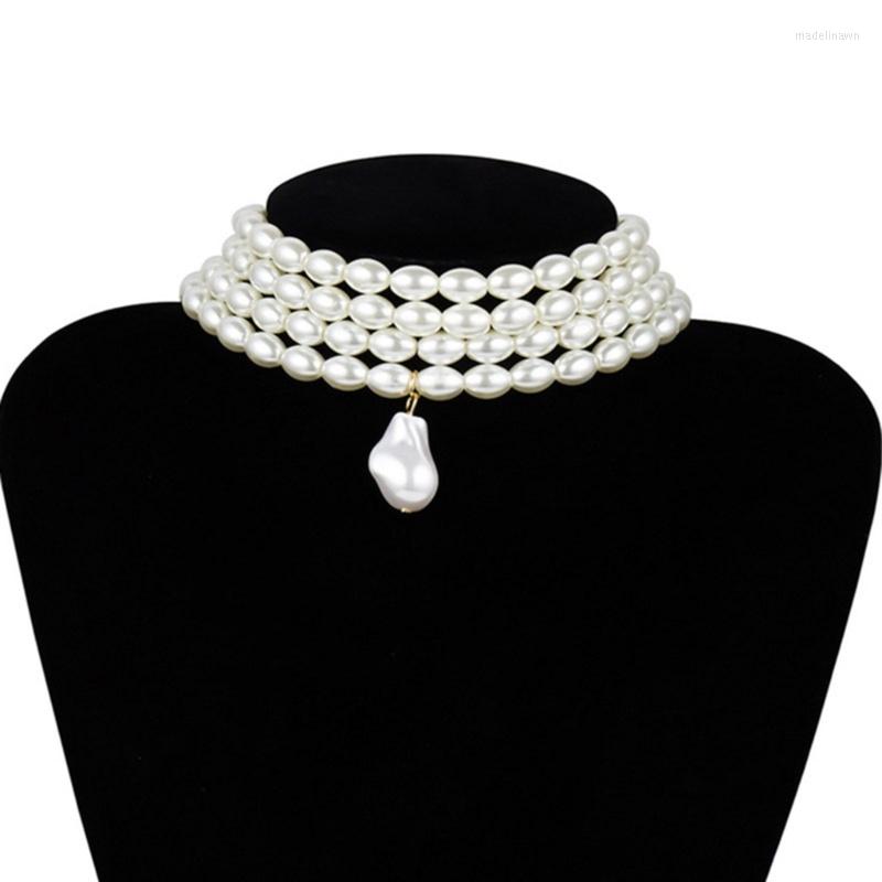 Chains 517F Multi-Strand Simulated Pearl Necklaces Statement Bridal Choker Necklace Fashion Accessories Multi-Layer
Chains 517F Multi-Strand Simulated Pearl Necklaces Statement Bridal Choker Necklace Fashion Accessories Multi-Layer