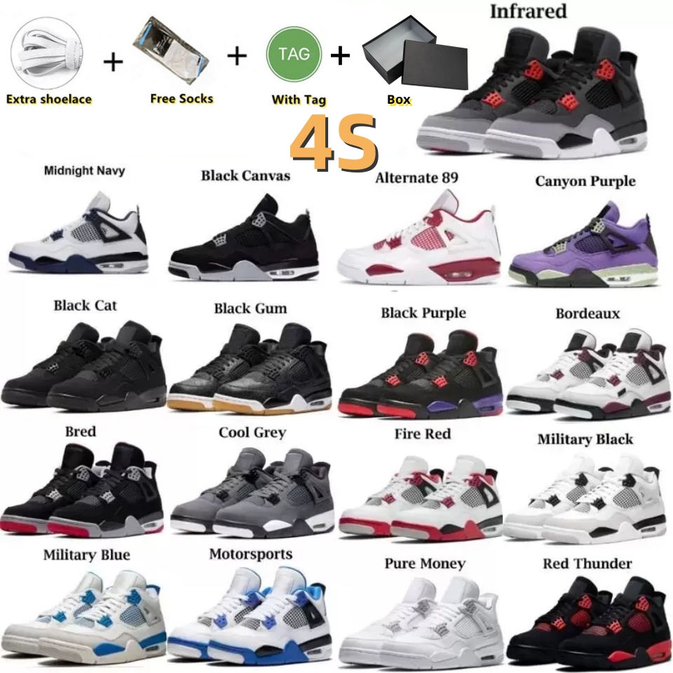 Basketball 2023 shoes men women 4 4s Red Thunder Sail Black Cat White Oreo Pure Money Infrared Zen Master Metallic Purple Cool Grey Cactus sports shoes Sneakers
Basketball 2023 shoes men women 4 4s Red Thunder Sail Black Cat White Oreo Pure Money Infrared Zen Master Metallic Purple Cool Grey Cactus sports shoes Sneakers