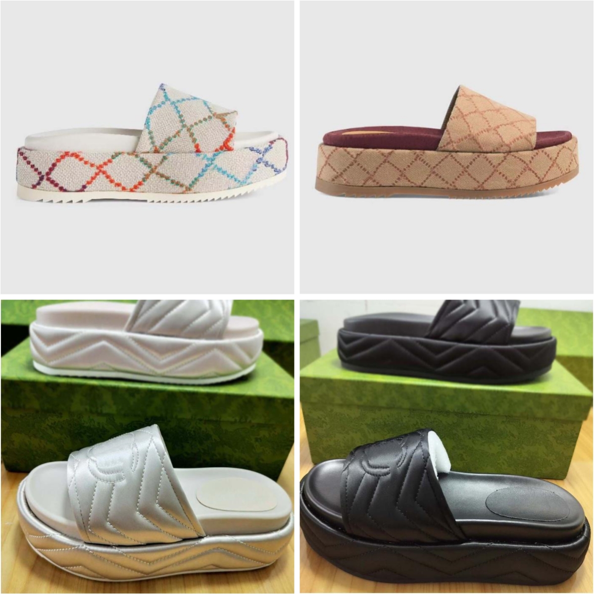 Women's sandal fashion slippers classic flower brocade flatsole slippers leather rubber hot boots platform beach shoes loafers 35-42 with box
Women's sandal fashion slippers classic flower brocade flatsole slippers leather rubber hot boots platform beach shoes loafers 35-42 with box