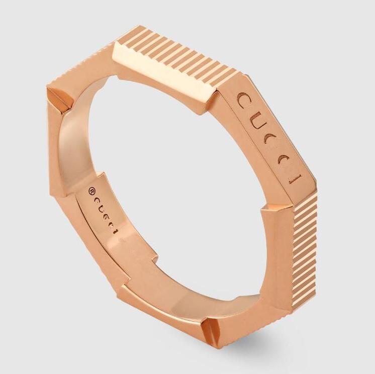 Designers Ring Rings Fashion Men Women Rings Titanium Steel Engraved Letter Pattern Lovers Jewelry Narrow Ring Link to Love Stud Ring Size 5-11