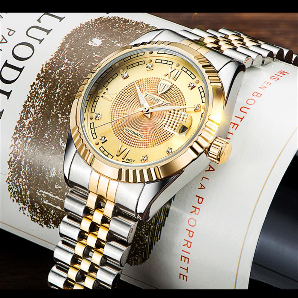 TEVISE Fashion Automatic Men Watch Luminous Mechanical Watches Gold Dial Skeleton Men Watch Business Men's Wristwatches342S, No send watch for shipping
TEVISE Fashion Automatic Men Watch Luminous Mechanical Watches Gold Dial Skeleton Men Watch Business Men's Wristwatches342S, No send watch for shipping