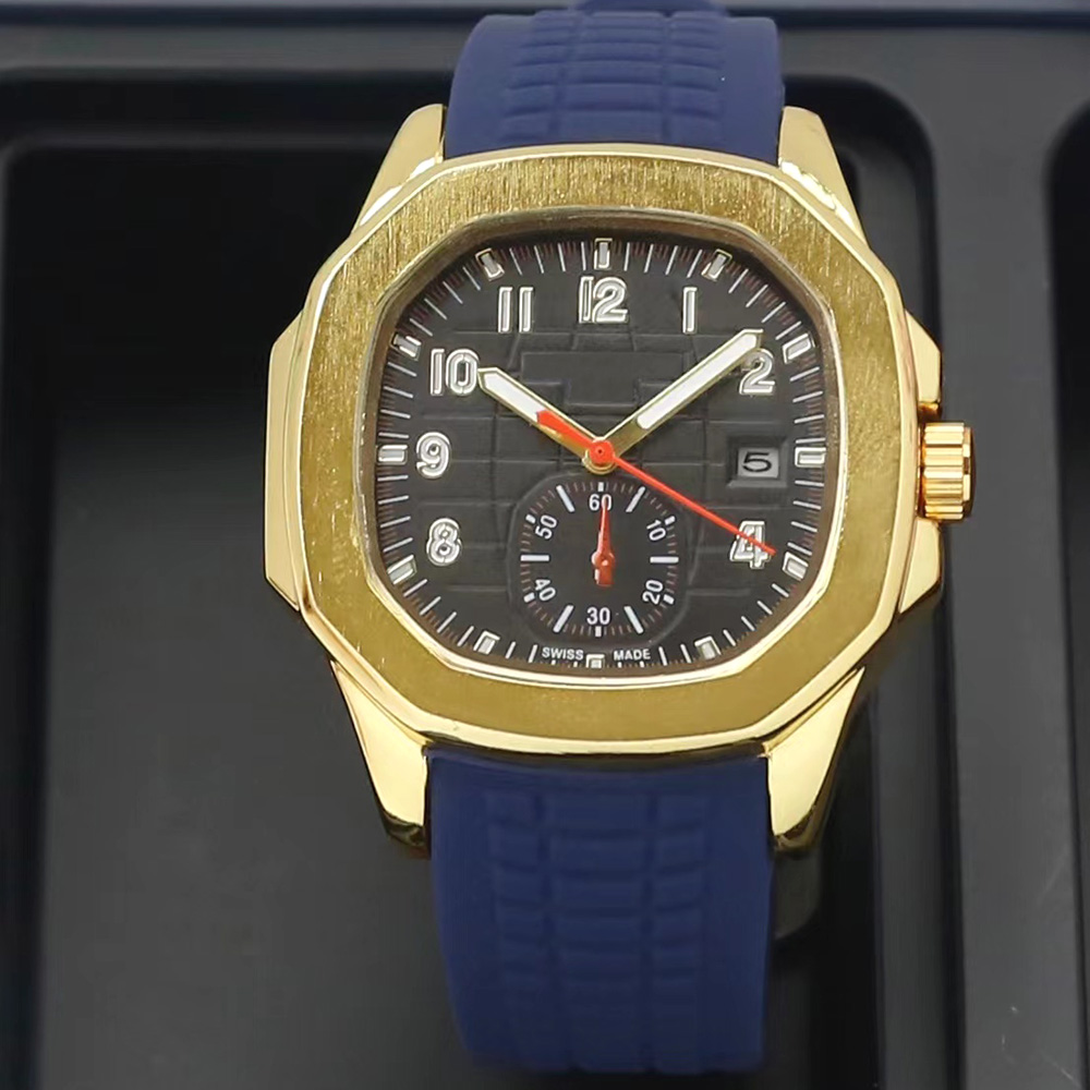 Sports Mens Watches Quartz Movement Japan Battery Rubbert Strap Watch for Man Stainless Steel 40mm Case Splash Waterproof Design Analog Wristwatch Montre De Luxe
Sports Mens Watches Quartz Movement Japan Battery Rubbert Strap Watch for Man Stainless Steel 40mm Case Splash Waterproof Design Analog Wristwatch Montre De Luxe