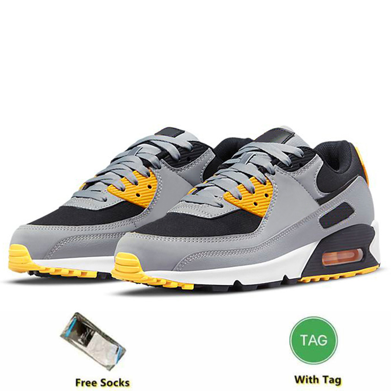 Classic 90 Men Women Running Shoes Triple Black Mesh Leather White Yellow Grey Moss Green Volt Obsidain Sneakers size 36-45