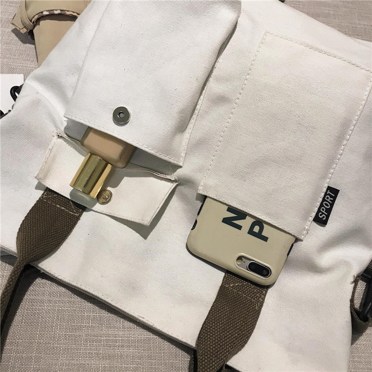 Evening Bags Canvas for Women Handbag Shoulder Large Capacity Solid Color Shopper Casual Female Cross Body 230329