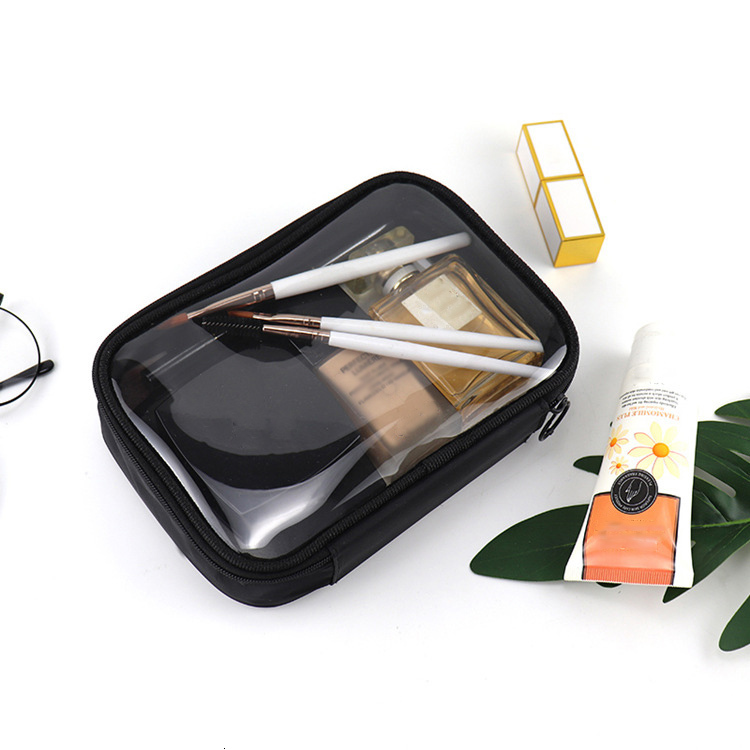 Cosmetic Bags Cases Women Makeup Bag Waterproof Clear PVC Travel Case Make Up Kit for Men Toiletry Brush Organizer Pouch 230329