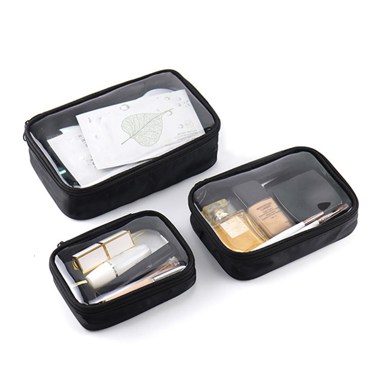 Cosmetic Bags Cases Women Makeup Bag Waterproof Clear PVC Travel Case Make Up Kit for Men Toiletry Brush Organizer Pouch 230329