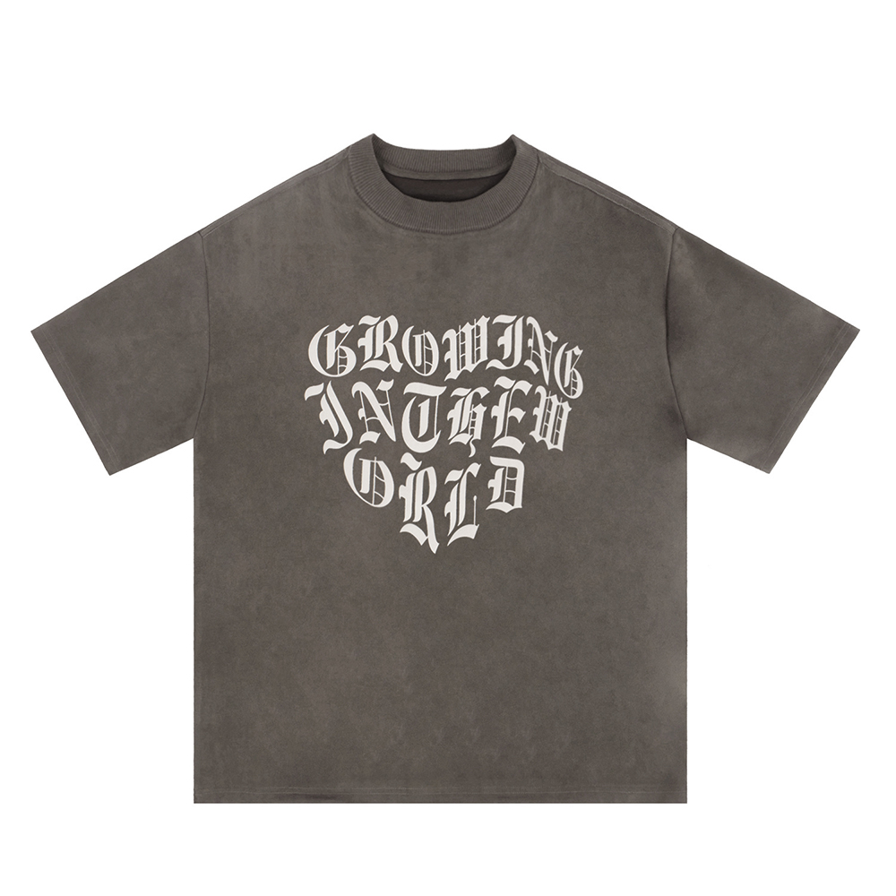 Tees Letter Print Pattern Suede Short Sleeve Tees Men and Women Crew Neck Loose Casual Tshirts Oversized
Tees Letter Print Pattern Suede Short Sleeve Tees Men and Women Crew Neck Loose Casual Tshirts Oversized