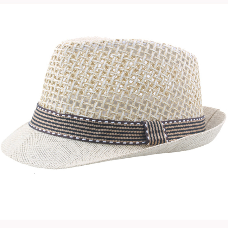 Wide Brim Hats Bucket HT3136 Fashion Parentchild Summer Fedoras Breathable Straw Men Women Beach Cap Kids Trilby Fedora Jazz 230330