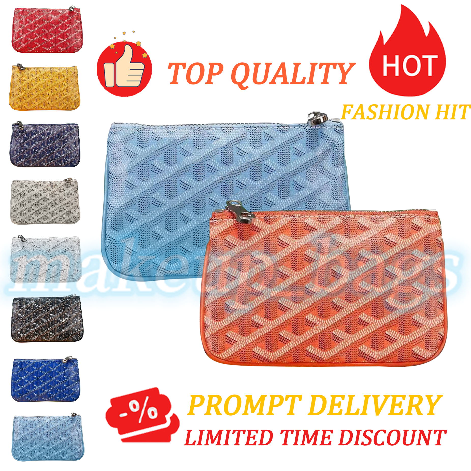 Fashion Mini Wallet lady travel coin purses pochette cards holder luxury Designer Womens mens cardholder Leather keychain key pouch purse zipper wallets wristlets, White
Fashion Mini Wallet lady travel coin purses pochette cards holder luxury Designer Womens mens cardholder Leather keychain key pouch purse zipper wallets wristlets, White