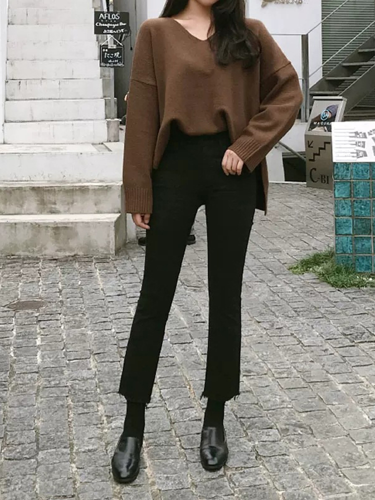 Women's Jeans Jean Streetwear Boyfriend Straight Skinny Ankle Length Female Denim Pants Stretch Trousers Korean Fashion y2k 230330