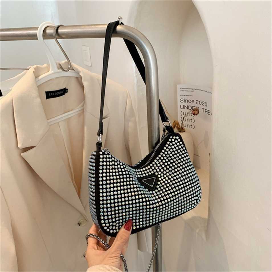 2023 Designer bag Handbag trendy Korean version single diagonal span bright drill underarm leisure chain women's dumpling mobile phone, Black6
2023 Designer bag Handbag trendy Korean version single diagonal span bright drill underarm leisure chain women's dumpling mobile phone, Black6