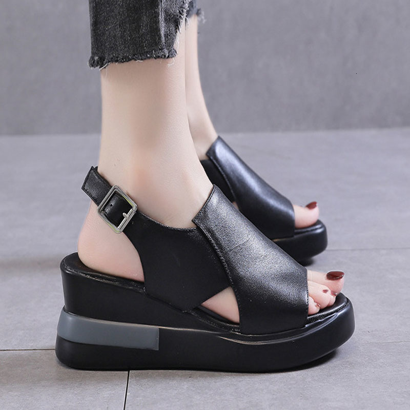 Sandals Summer Wedge Shoes for Women Solid Color Open Toe High Heels Casual Ladies Buckle Strap Fashion Female Sandalias Mujer sffwe 230413, White
Sandals Summer Wedge Shoes for Women Solid Color Open Toe High Heels Casual Ladies Buckle Strap Fashion Female Sandalias Mujer sffwe 230413, White