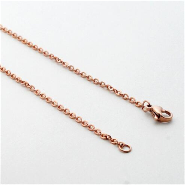 DIY Rolo Woman Chains Necklace 2mm Stainless Steel Jewelry Chain No Fade Choker For Women GC1999