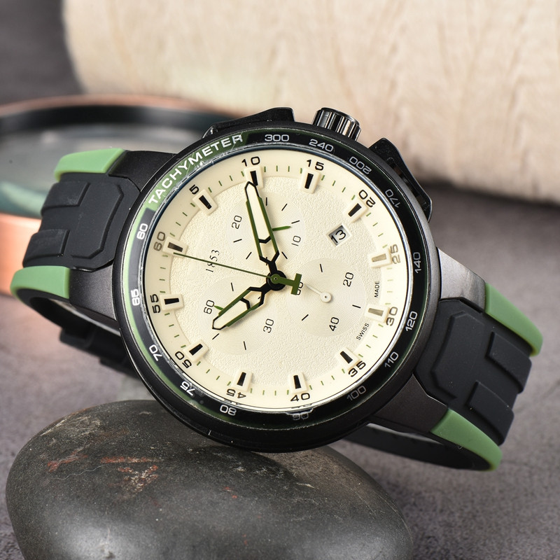 Tisso Wrist Watches for Men 2023 New Mens Watches All dials work Quartz Watch High Quality Top Luxury Brand Chronograph Clock Fashion accessories Rubber Belt
Tisso Wrist Watches for Men 2023 New Mens Watches All dials work Quartz Watch High Quality Top Luxury Brand Chronograph Clock Fashion accessories Rubber Belt