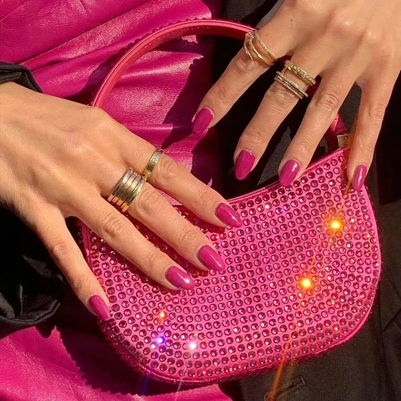 Round Diamond Evening Clutch Bags Women Designer Chic Mini Rhinestone Purses And Handbags For Wedding Party, Black
Round Diamond Evening Clutch Bags Women Designer Chic Mini Rhinestone Purses And Handbags For Wedding Party, Black