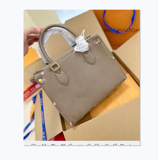 Designer Bags Women Bag Handbags Embossed Flower Monograms ONTHEGO GM MM Womens Handbag Purse Tote Shoulder Female backpack 86