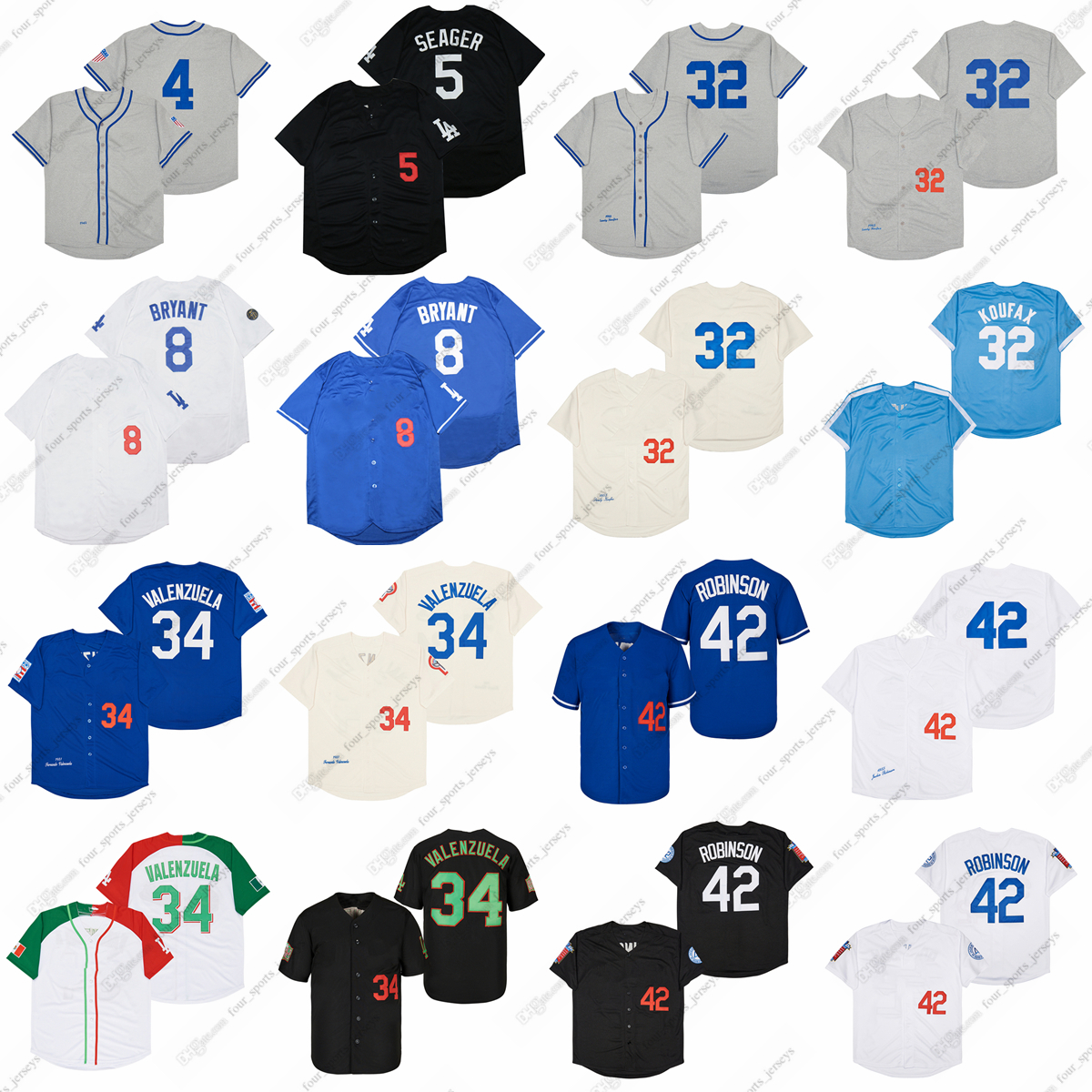 Retro Jackie Robinson baseball jerseys Julio Urias Corey Seager Mike Piazza Mookie Betts Sandy Koufax Kirk Gibson Fernando Valenzuela, Picture
Retro Jackie Robinson baseball jerseys Julio Urias Corey Seager Mike Piazza Mookie Betts Sandy Koufax Kirk Gibson Fernando Valenzuela, Picture