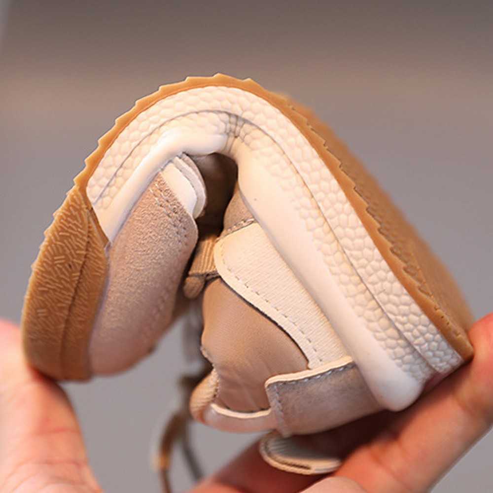 Athletic Outdoor Boys Sports Shoes For Kids Sneakers Spring Autumn Girls Lightweight Breathable Casual Shoes PU Leather Child Non-slip Footwear W0329