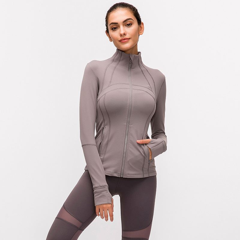 Luxury Define Collar Long Sleeve Yoga Jacket Fitness Sports Jacket Running Soft Elastic Waist Tight LL Yoga Dress Designer Women Custom Fit Full Zip Coat, Black
Luxury Define Collar Long Sleeve Yoga Jacket Fitness Sports Jacket Running Soft Elastic Waist Tight LL Yoga Dress Designer Women Custom Fit Full Zip Coat, Black