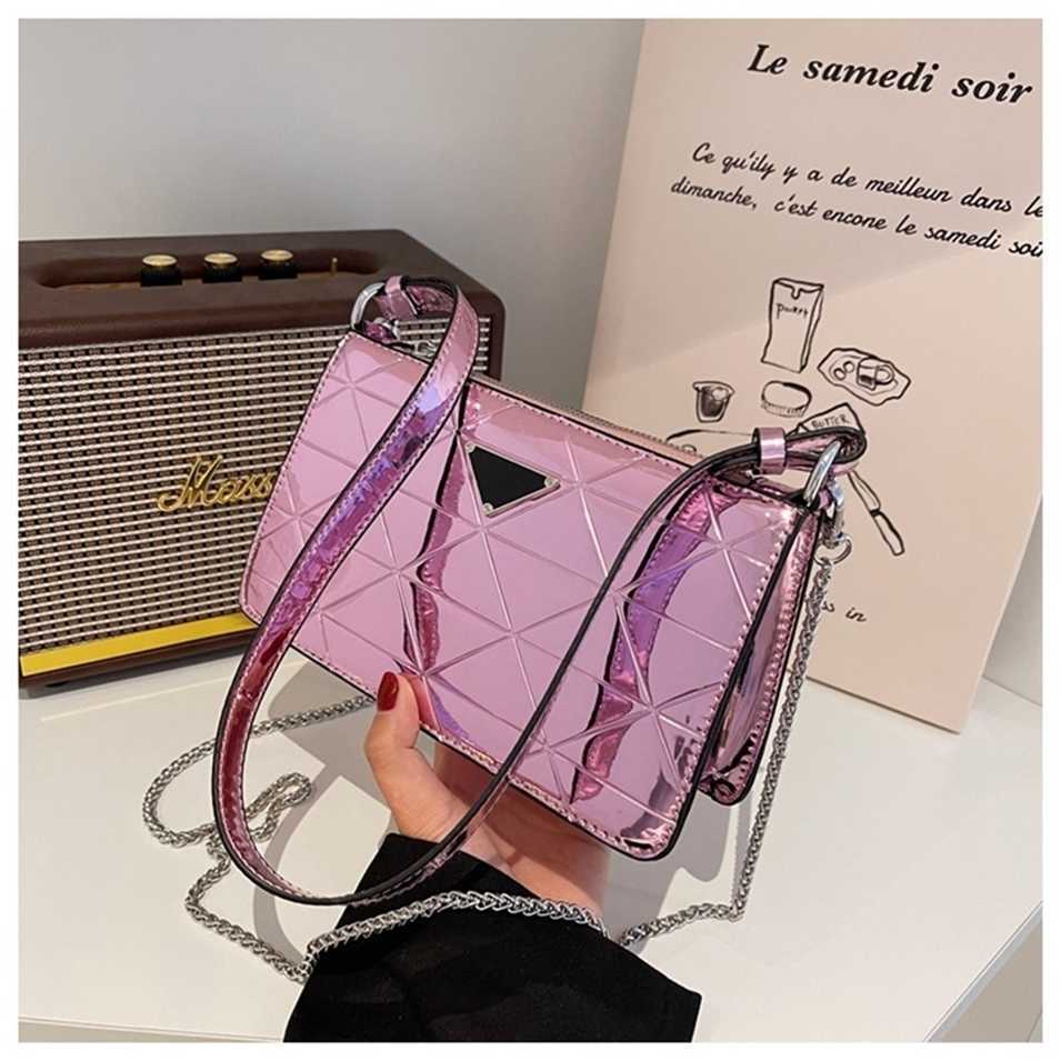 2023 Designer bag Handbag trendy shiny chain small square mirror laser underarm simple single Messenger women's, Black7
2023 Designer bag Handbag trendy shiny chain small square mirror laser underarm simple single Messenger women's, Black7
