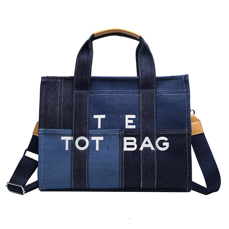 The Tote Bag Lady Famous Designer Splicing denim canvas Messenger Shopping Bags Plain Cross body Shoulder Bags Handbags Women Totes purse Crossbody Casual
The Tote Bag Lady Famous Designer Splicing denim canvas Messenger Shopping Bags Plain Cross body Shoulder Bags Handbags Women Totes purse Crossbody Casual