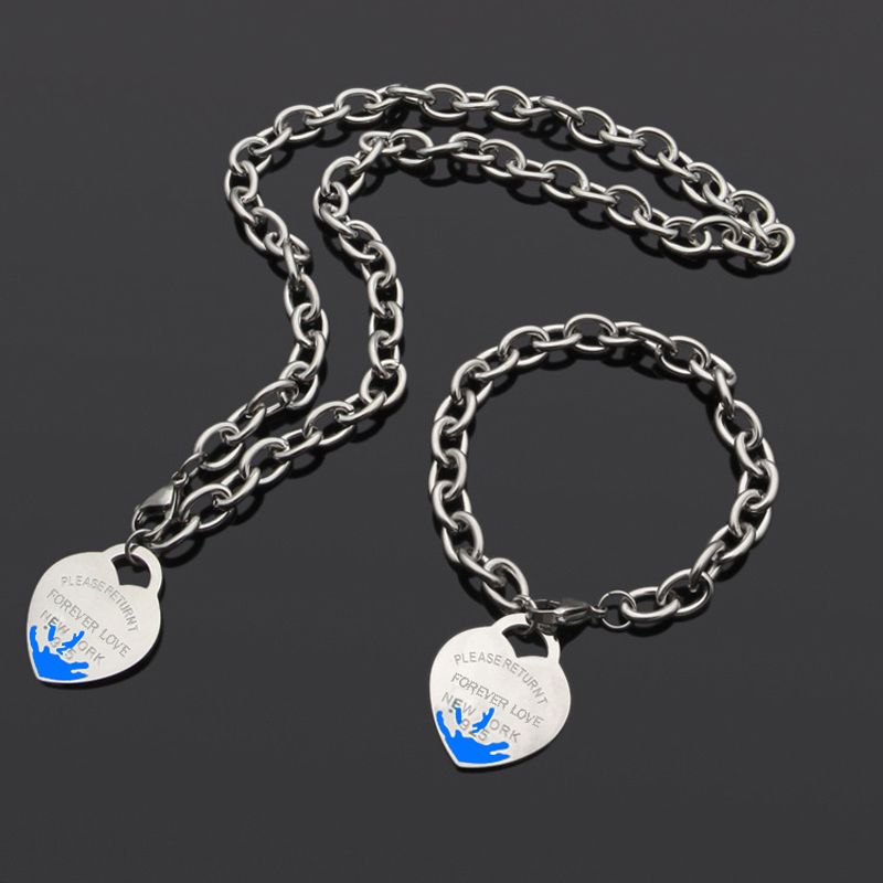 tiffany Vintage O T chain Heart Necklace jewelry set Enamel Charms Pendant Stainless Women Men Sun Gold Chunky chain Necklace and bracelet sets, Check picture
tiffany Vintage O T chain Heart Necklace jewelry set Enamel Charms Pendant Stainless Women Men Sun Gold Chunky chain Necklace and bracelet sets, Check picture