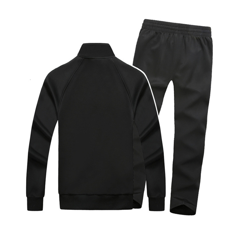 Men's Tracksuits Sportswear Men's Spring Autumn Set Sweatshirt and Pants Loose Stripe Set Windproof Large Size 7XL 8XL 230330