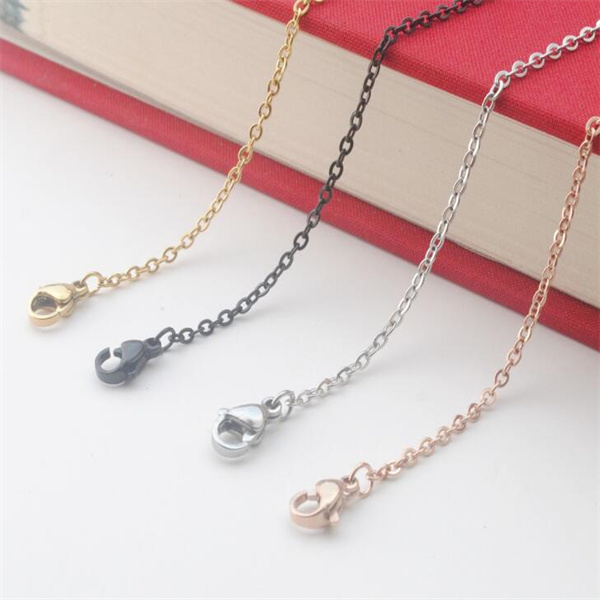 DIY Rolo Woman Chains Necklace 2mm Stainless Steel Jewelry Chain No Fade Choker For Women GC1999