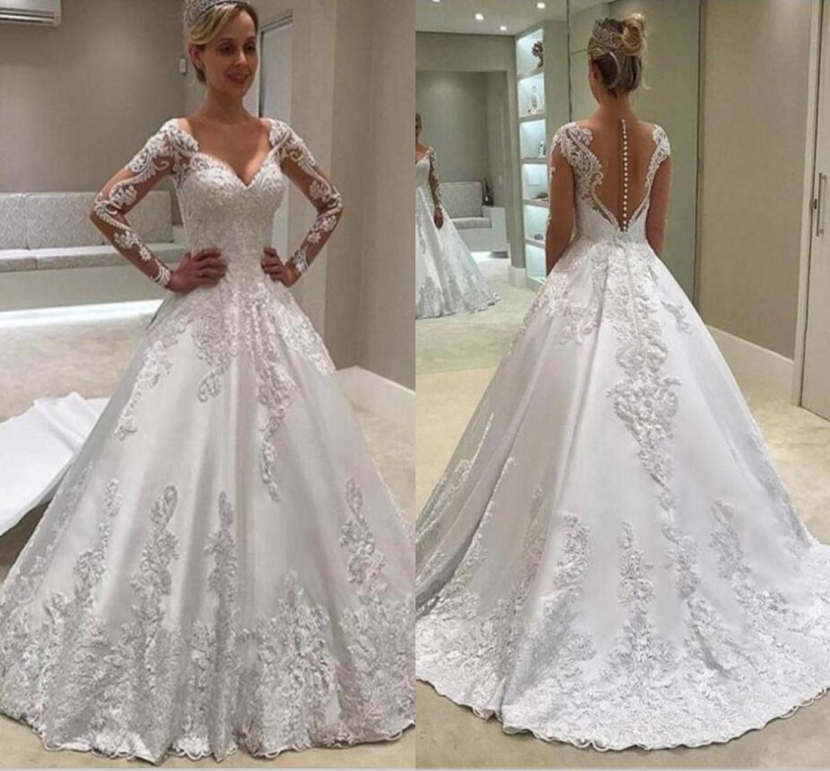 Vintage Lace Beading Wedding Dresses Long Sleeves Dubai Bridal Gowns Illusion Bridal Gowns Beading Arabic Gorgeous Dress For Weddi4409337, White
Vintage Lace Beading Wedding Dresses Long Sleeves Dubai Bridal Gowns Illusion Bridal Gowns Beading Arabic Gorgeous Dress For Weddi4409337, White