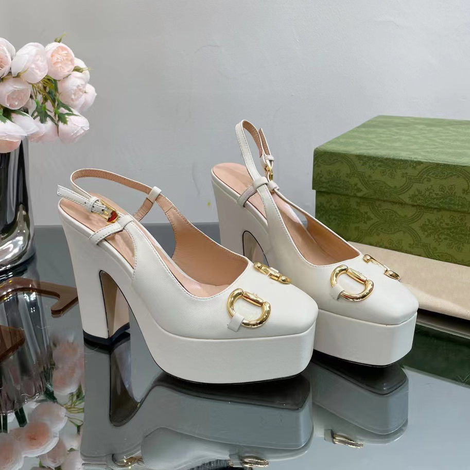 New Dress Shoes Designer High Heels Women Back Hollow Toe Square Toe Sandals Metal Button Decorative Fashion Party Platform Thick Sole Factory Shoe 12CM, Pink
New Dress Shoes Designer High Heels Women Back Hollow Toe Square Toe Sandals Metal Button Decorative Fashion Party Platform Thick Sole Factory Shoe 12CM, Pink