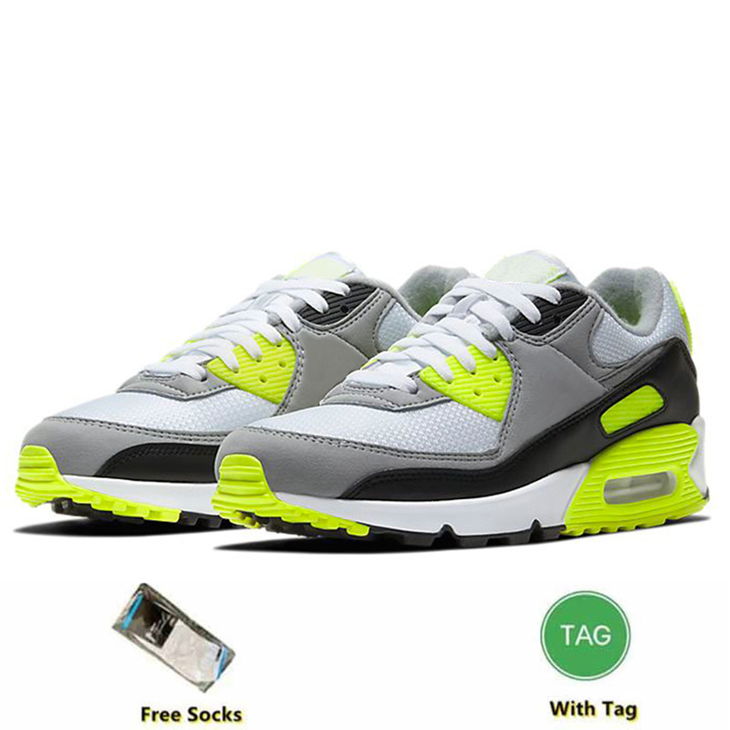 Designer 90 Running Shoes Men Women Triple White Black Red 90s Wolf Grey Polka Orange Laser Blue Runner Hyper Royal Sports Trainer Sneakers Eur 36-45