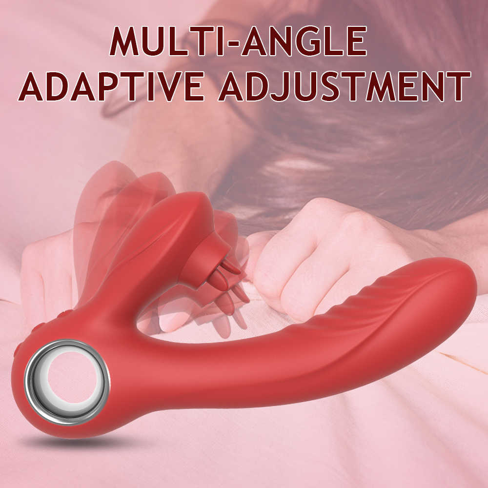 New Clitoral Tongue Licking g Spot Vibrator Realistic Dildo Clitoralis Nipple Stimulator Adult Sex Toys for Wo