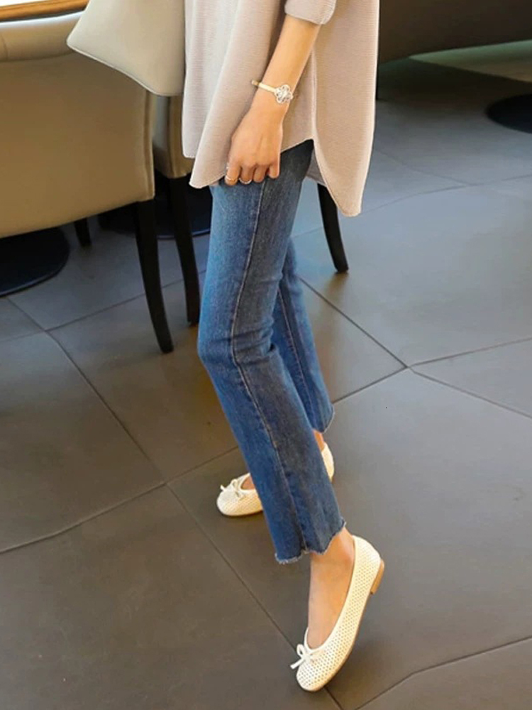 Women's Jeans Jean Streetwear Boyfriend Straight Skinny Ankle Length Female Denim Pants Stretch Trousers Korean Fashion y2k 230330