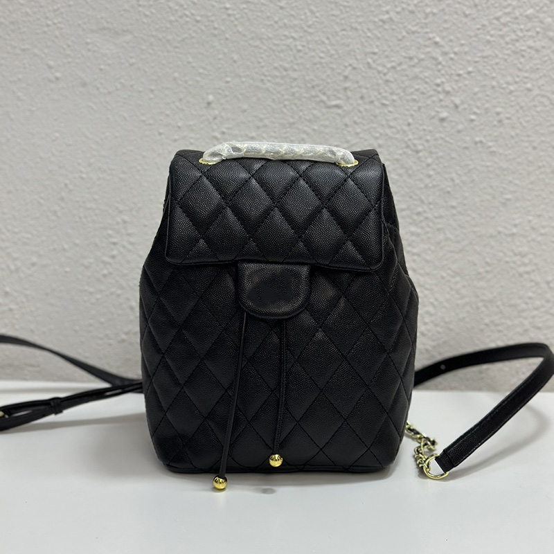 23Ss Designer Vintage Caviar Leather Backpack Bags Calfskin Drawstring Purse Large Capacity Diamond Lattice Pocket Gold Metal Hardware Starp Handbags 23X18CM, Box
23Ss Designer Vintage Caviar Leather Backpack Bags Calfskin Drawstring Purse Large Capacity Diamond Lattice Pocket Gold Metal Hardware Starp Handbags 23X18CM, Box