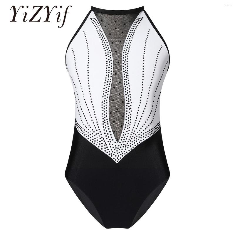 Stage Wear Kids Girls Ballet Dance Leotard Sleeveless Gymnastics Workout Bodysuit Shiny Rhinestone Hollow Back Slim Fit Costumes, White
Stage Wear Kids Girls Ballet Dance Leotard Sleeveless Gymnastics Workout Bodysuit Shiny Rhinestone Hollow Back Slim Fit Costumes, White